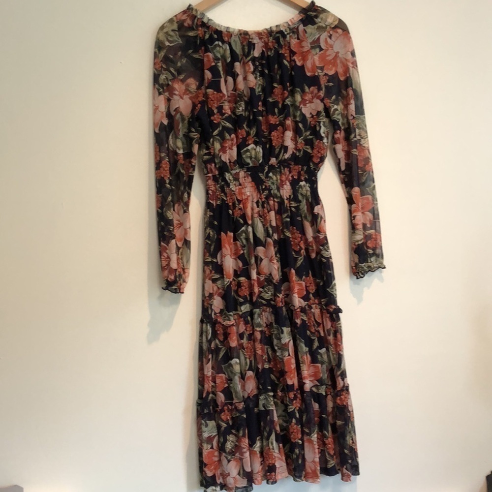 Kate and Lily floral tiered long sleeve dress size 8 - Picture 6 of 6